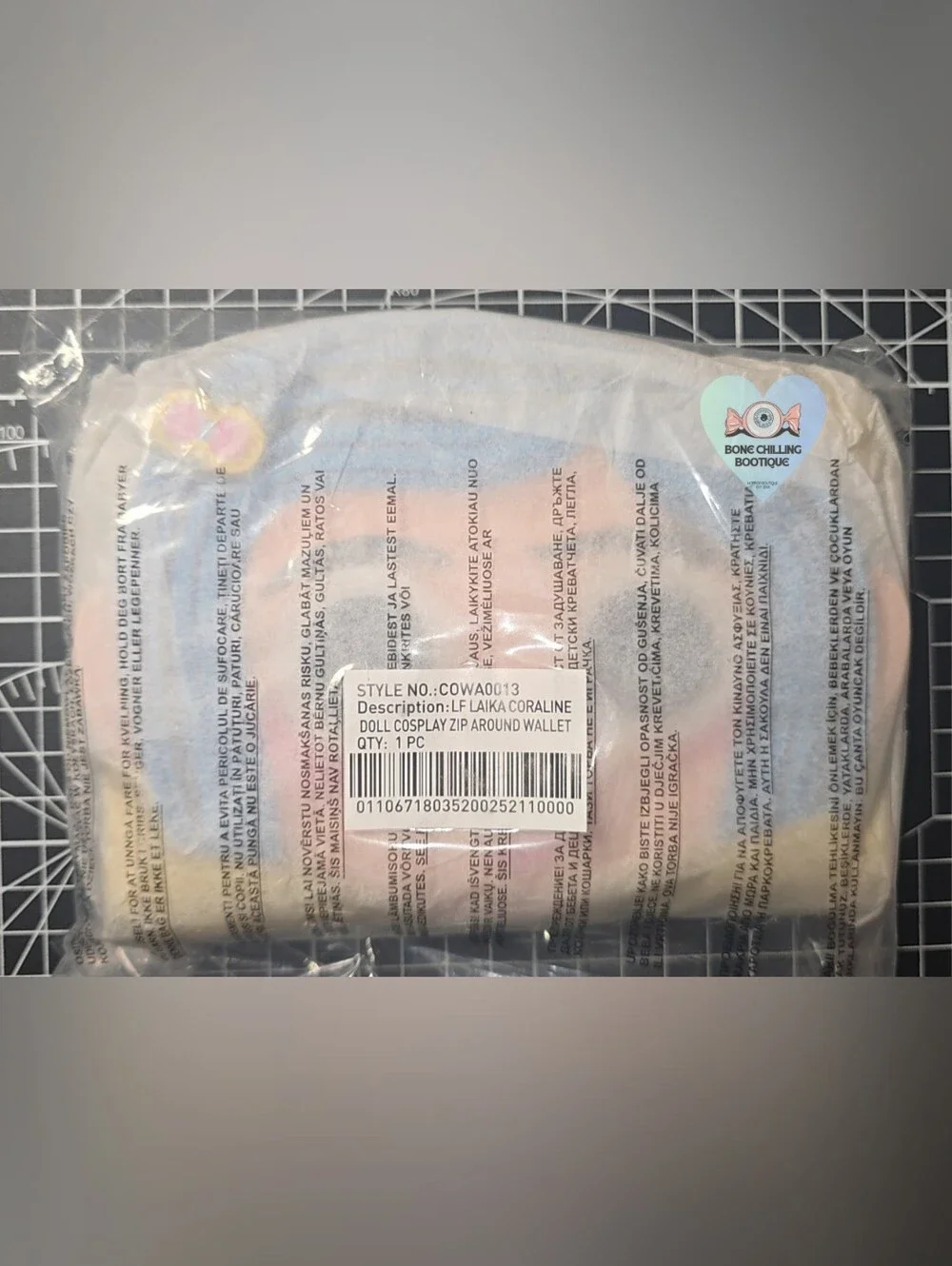 Loungefly x Coraline 15th Anniversary Laika Doll Metallic Cosplay Wallet 💛